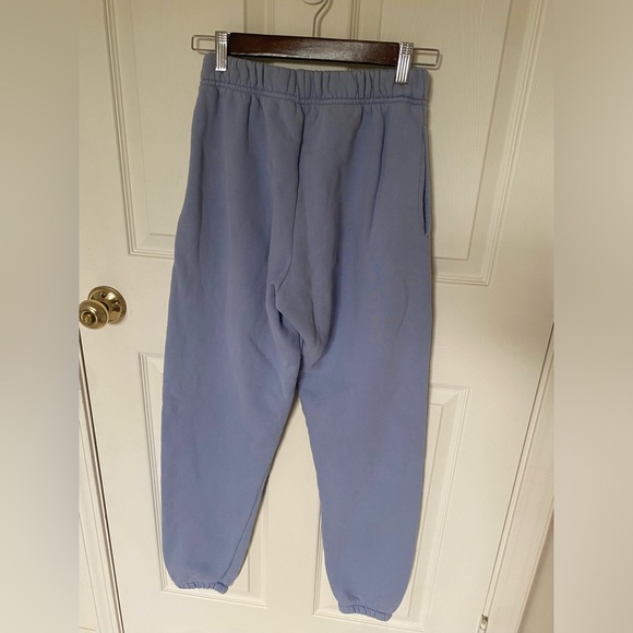SET ACTIVE periwinkle blue color thick logo sweatpants - Picture 4 of 10